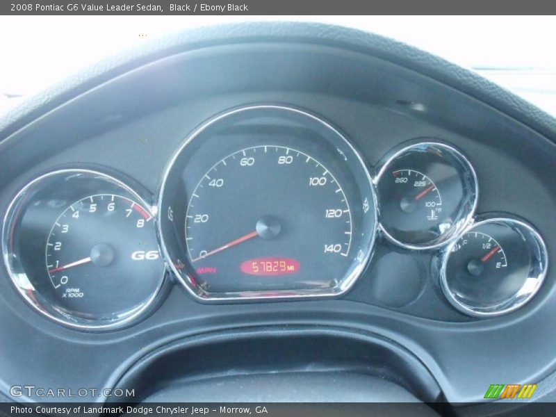 Black / Ebony Black 2008 Pontiac G6 Value Leader Sedan