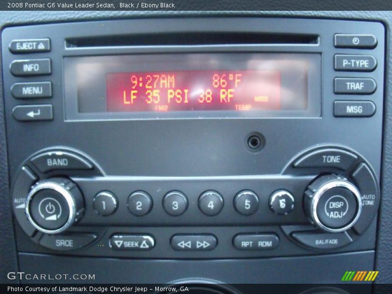 Black / Ebony Black 2008 Pontiac G6 Value Leader Sedan