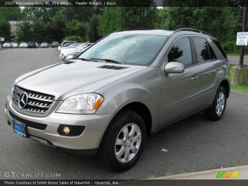 Pewter Metallic / Black 2007 Mercedes-Benz ML 350 4Matic
