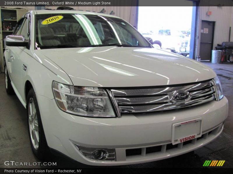 Oxford White / Medium Light Stone 2008 Ford Taurus Limited