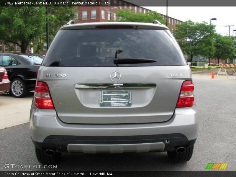 Pewter Metallic / Black 2007 Mercedes-Benz ML 350 4Matic