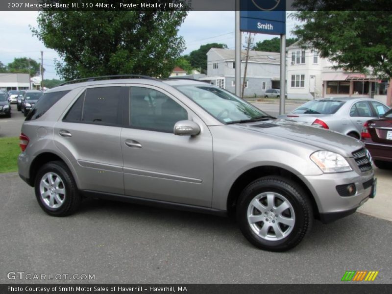 Pewter Metallic / Black 2007 Mercedes-Benz ML 350 4Matic