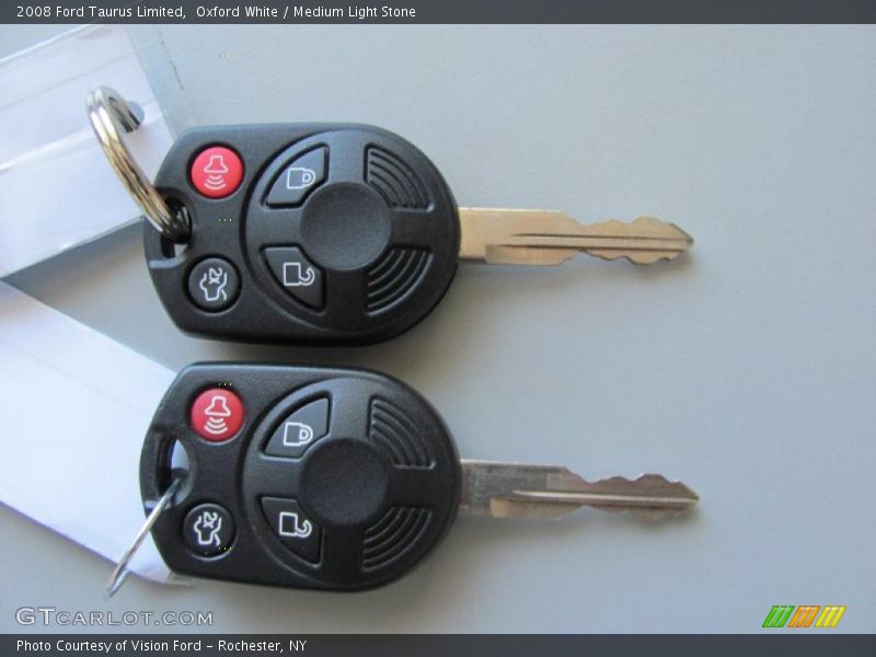 Oxford White / Medium Light Stone 2008 Ford Taurus Limited