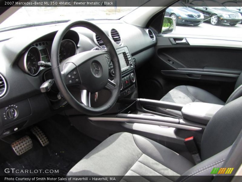 Pewter Metallic / Black 2007 Mercedes-Benz ML 350 4Matic