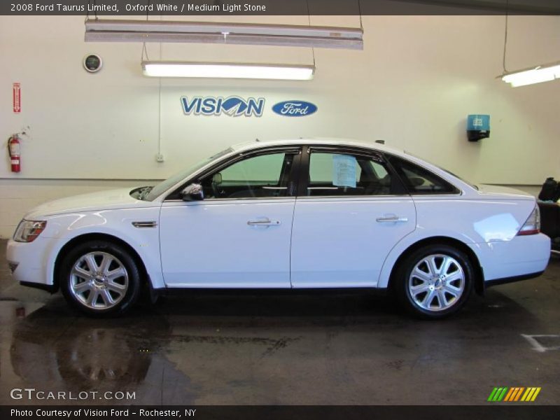 Oxford White / Medium Light Stone 2008 Ford Taurus Limited