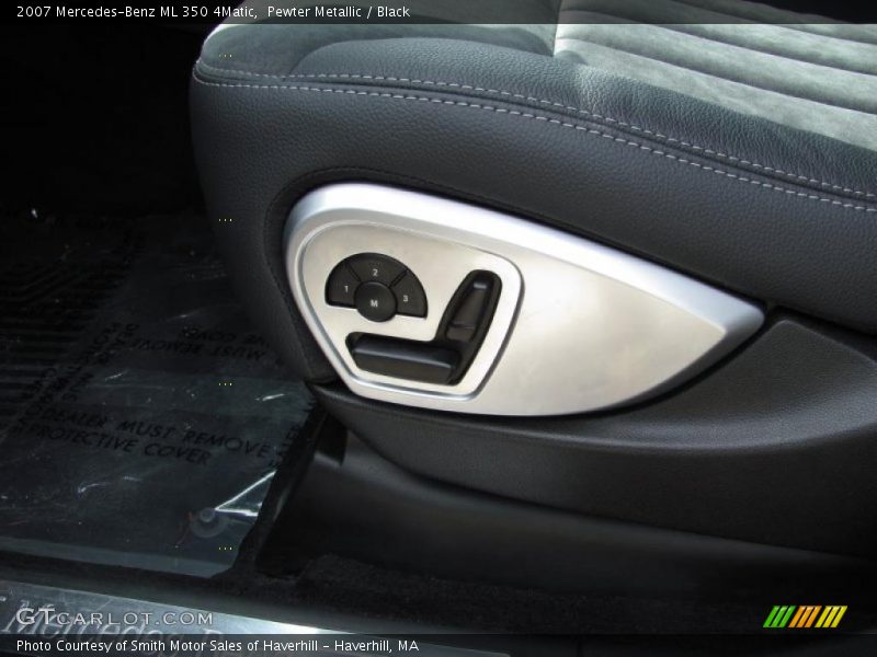 Pewter Metallic / Black 2007 Mercedes-Benz ML 350 4Matic