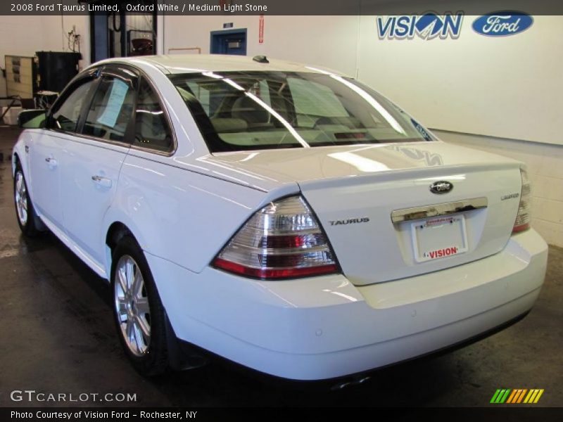 Oxford White / Medium Light Stone 2008 Ford Taurus Limited