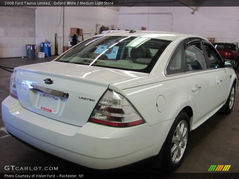 Oxford White / Medium Light Stone 2008 Ford Taurus Limited