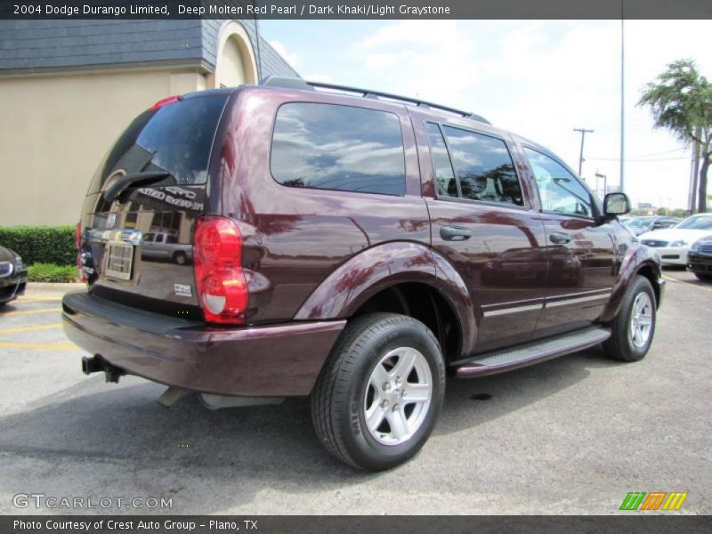 Deep Molten Red Pearl / Dark Khaki/Light Graystone 2004 Dodge Durango Limited