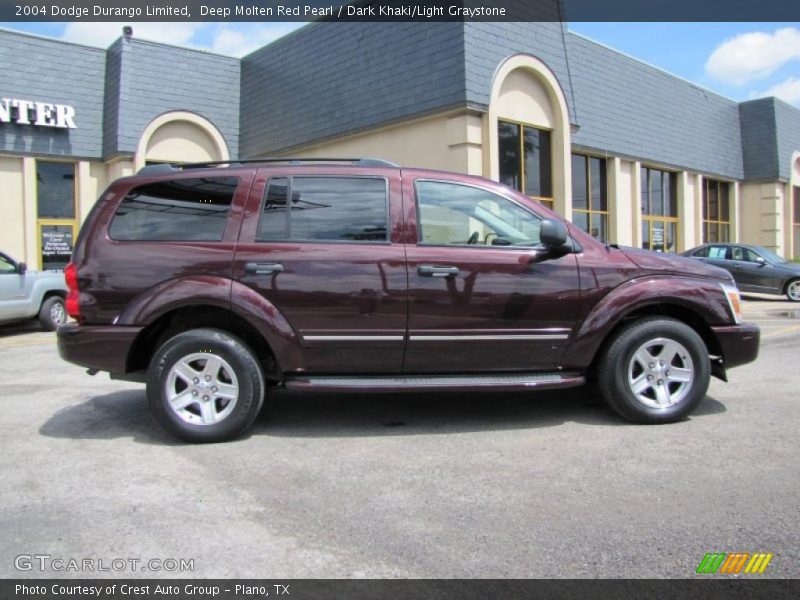 Deep Molten Red Pearl / Dark Khaki/Light Graystone 2004 Dodge Durango Limited