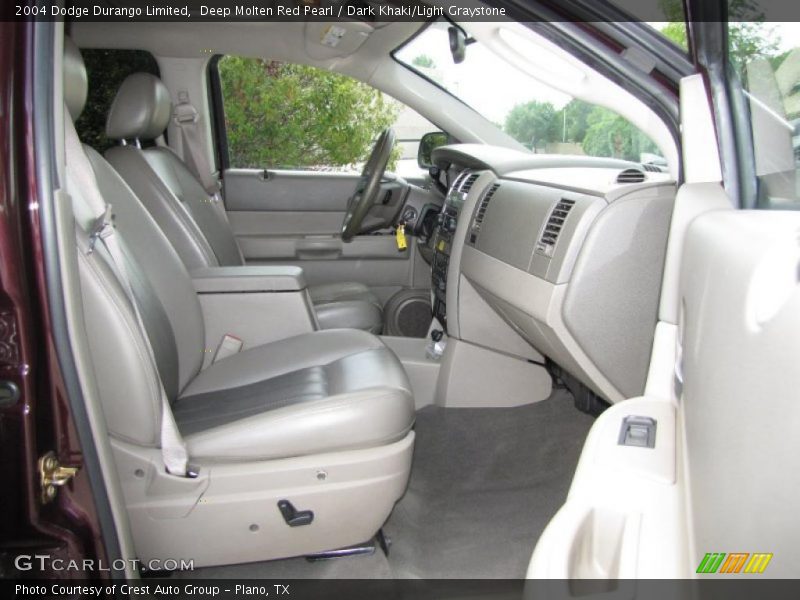 Deep Molten Red Pearl / Dark Khaki/Light Graystone 2004 Dodge Durango Limited