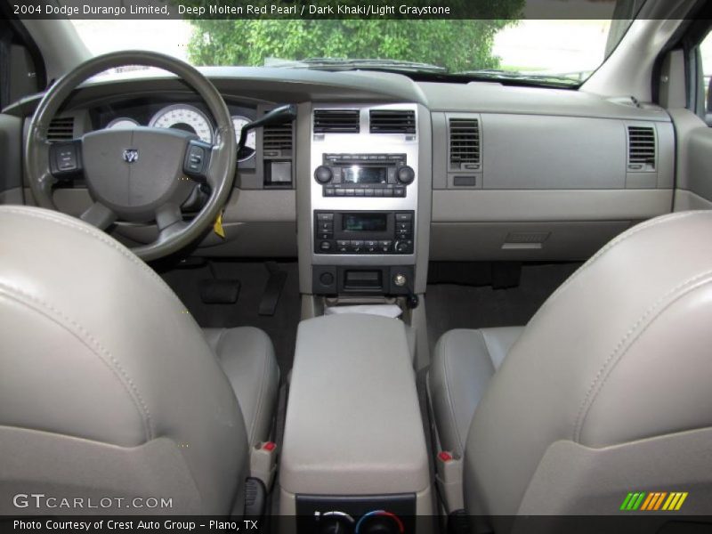 Deep Molten Red Pearl / Dark Khaki/Light Graystone 2004 Dodge Durango Limited