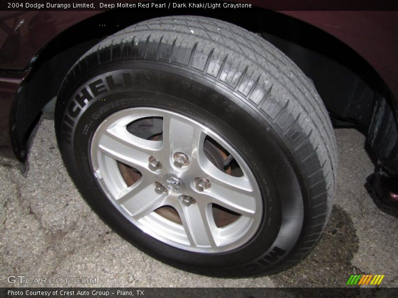 Deep Molten Red Pearl / Dark Khaki/Light Graystone 2004 Dodge Durango Limited