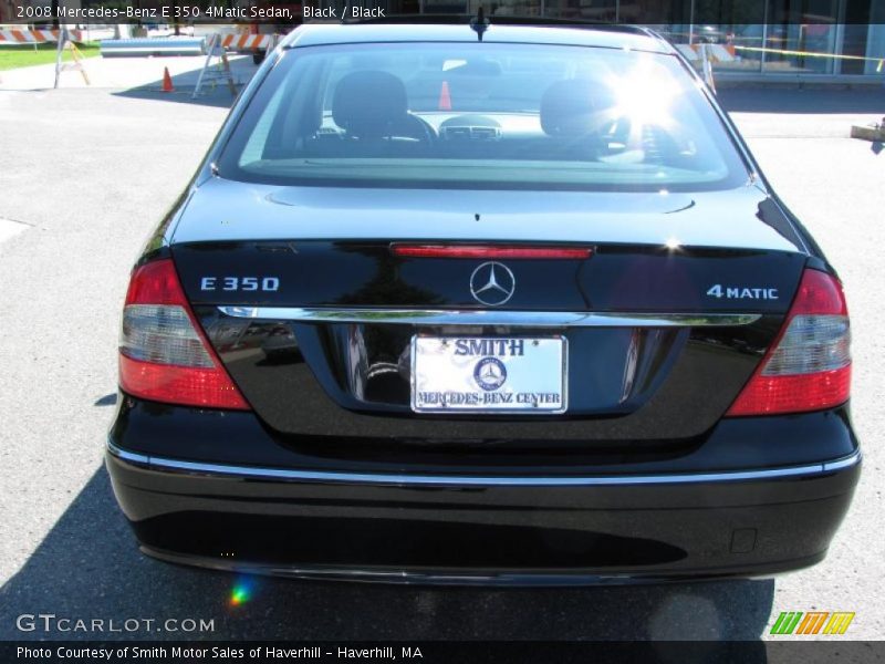 Black / Black 2008 Mercedes-Benz E 350 4Matic Sedan