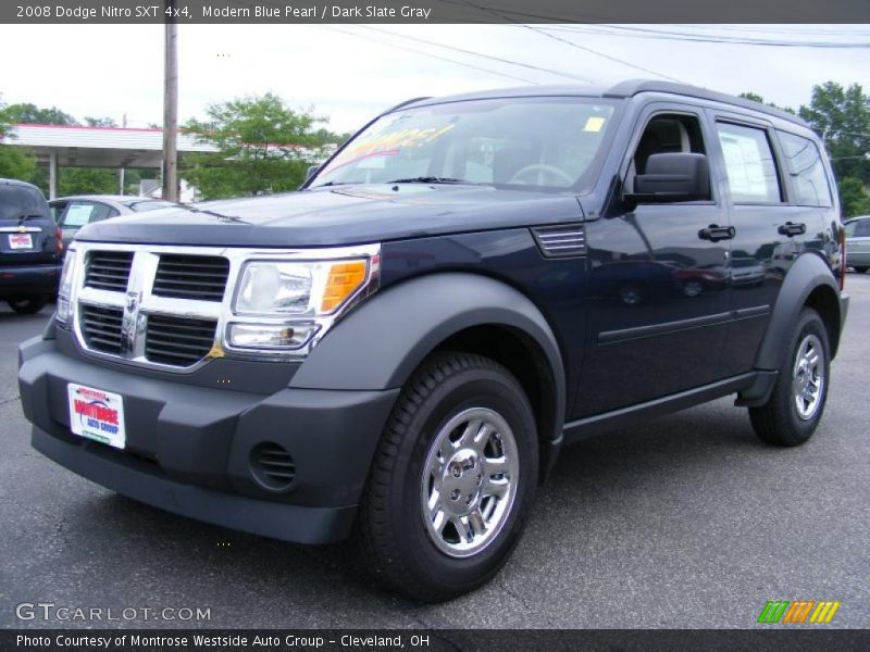Modern Blue Pearl / Dark Slate Gray 2008 Dodge Nitro SXT 4x4