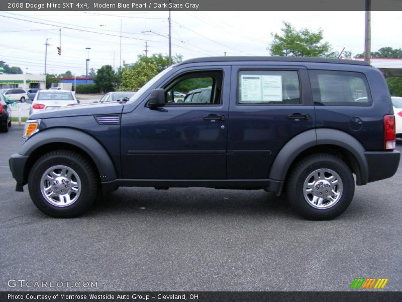 Modern Blue Pearl / Dark Slate Gray 2008 Dodge Nitro SXT 4x4