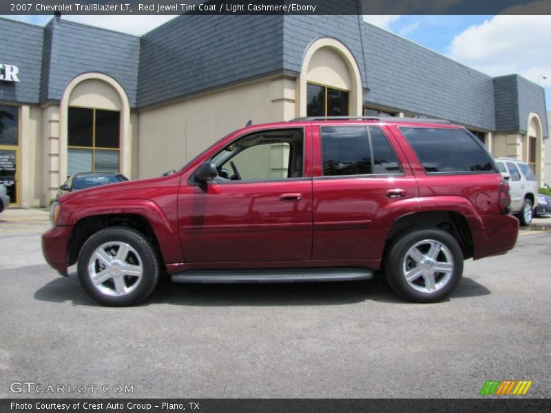 Red Jewel Tint Coat / Light Cashmere/Ebony 2007 Chevrolet TrailBlazer LT