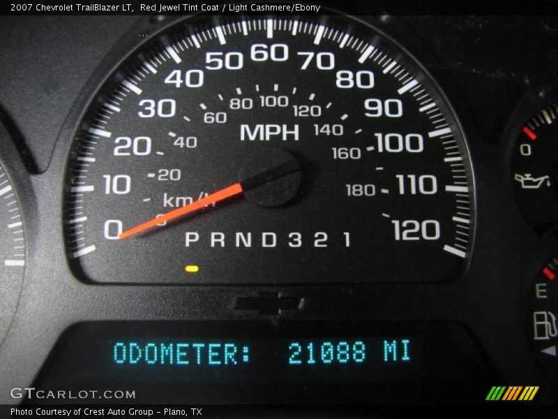 Red Jewel Tint Coat / Light Cashmere/Ebony 2007 Chevrolet TrailBlazer LT