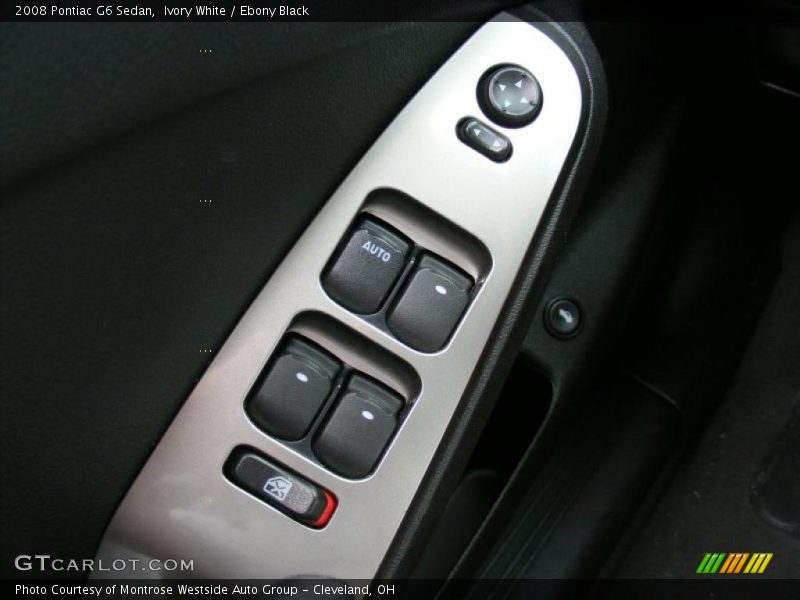 Ivory White / Ebony Black 2008 Pontiac G6 Sedan