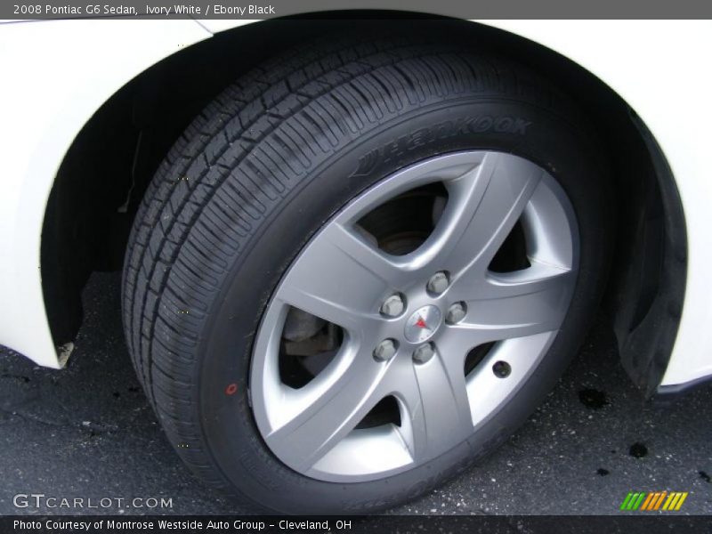 Ivory White / Ebony Black 2008 Pontiac G6 Sedan