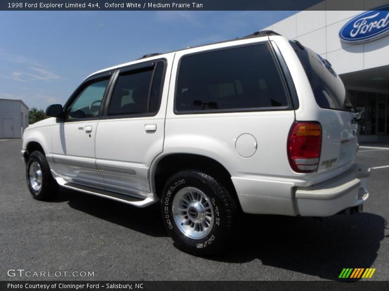 Oxford White / Medium Prairie Tan 1998 Ford Explorer Limited 4x4