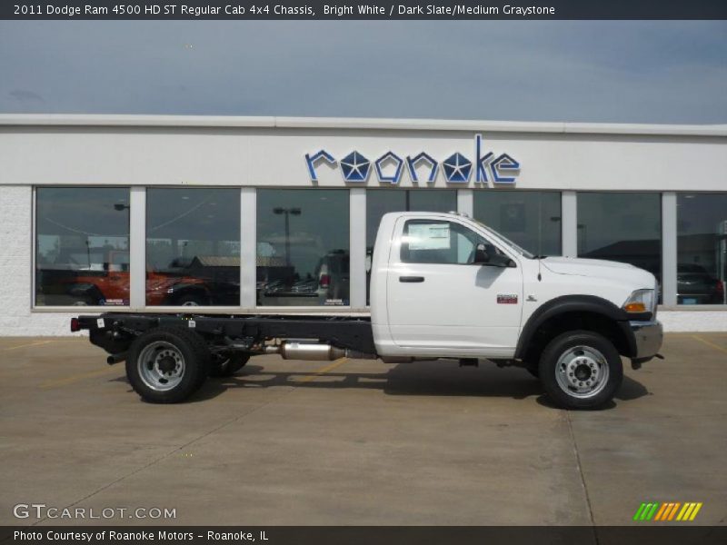 Bright White / Dark Slate/Medium Graystone 2011 Dodge Ram 4500 HD ST Regular Cab 4x4 Chassis