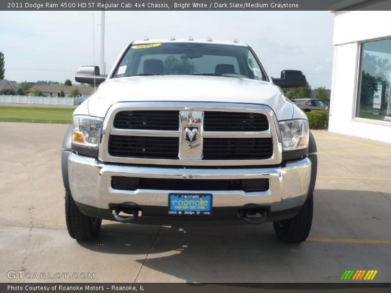 Bright White / Dark Slate/Medium Graystone 2011 Dodge Ram 4500 HD ST Regular Cab 4x4 Chassis