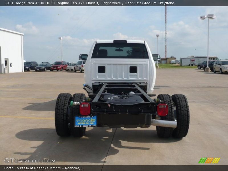 Bright White / Dark Slate/Medium Graystone 2011 Dodge Ram 4500 HD ST Regular Cab 4x4 Chassis