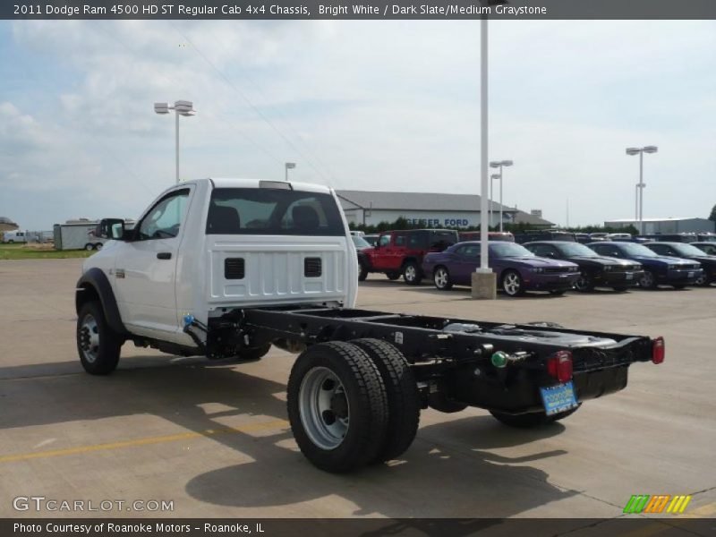 Bright White / Dark Slate/Medium Graystone 2011 Dodge Ram 4500 HD ST Regular Cab 4x4 Chassis