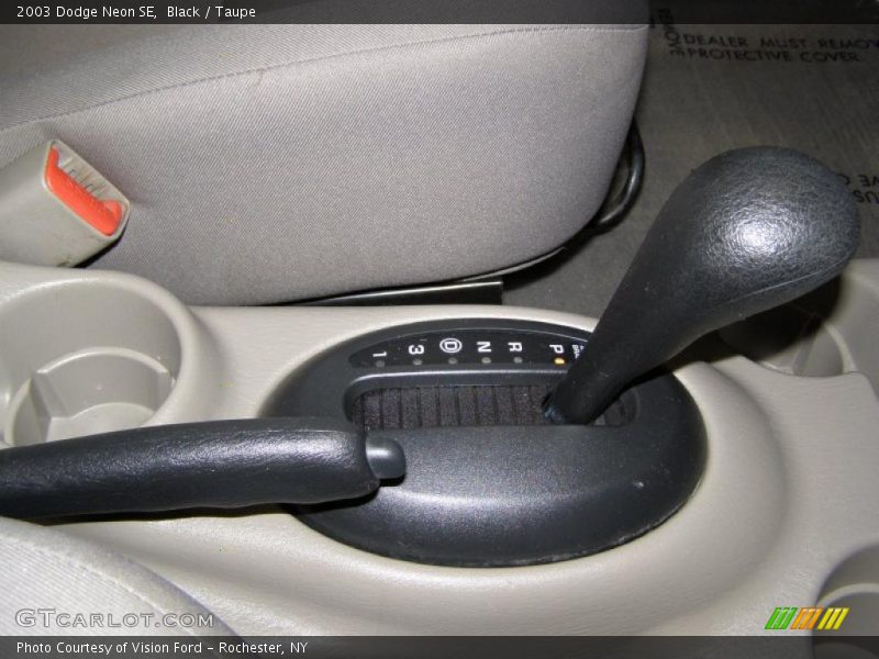 Black / Taupe 2003 Dodge Neon SE