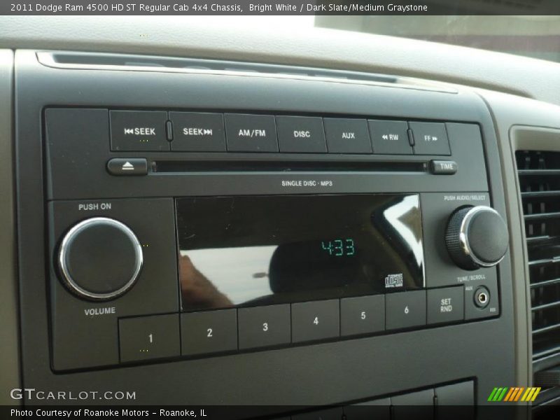 Bright White / Dark Slate/Medium Graystone 2011 Dodge Ram 4500 HD ST Regular Cab 4x4 Chassis