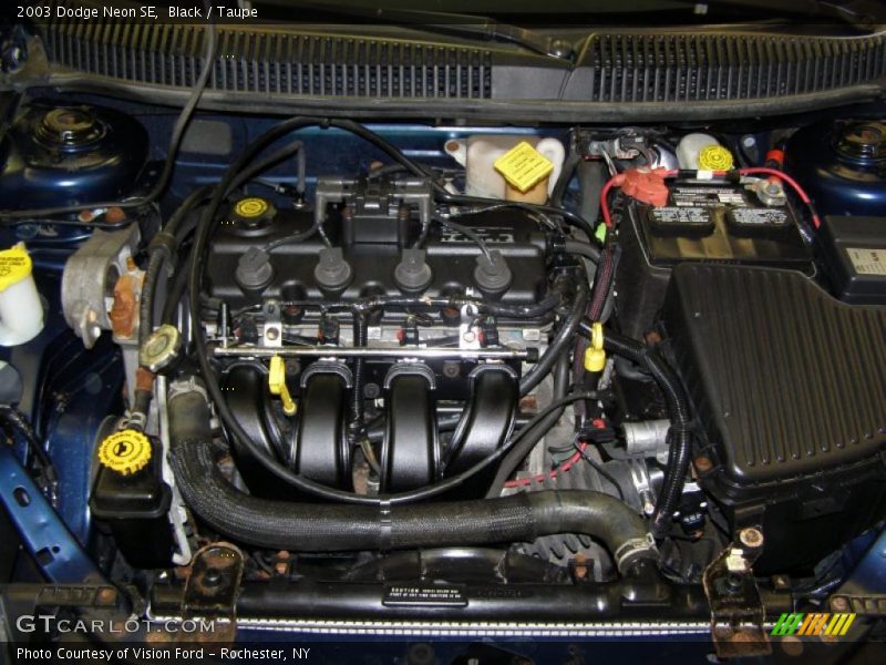 Black / Taupe 2003 Dodge Neon SE