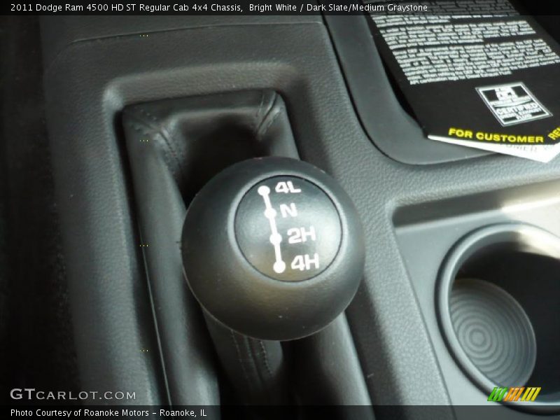 Bright White / Dark Slate/Medium Graystone 2011 Dodge Ram 4500 HD ST Regular Cab 4x4 Chassis