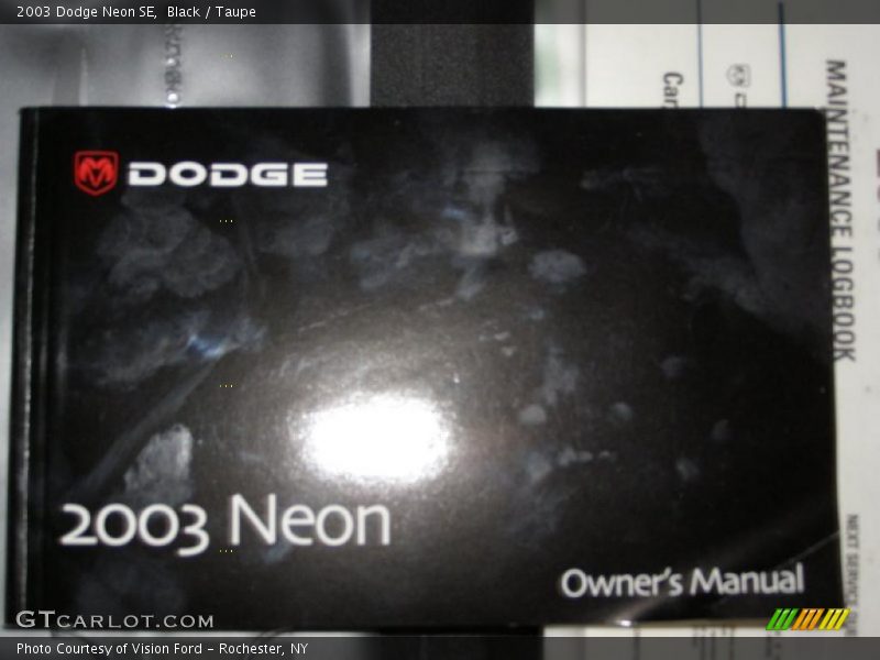 Black / Taupe 2003 Dodge Neon SE