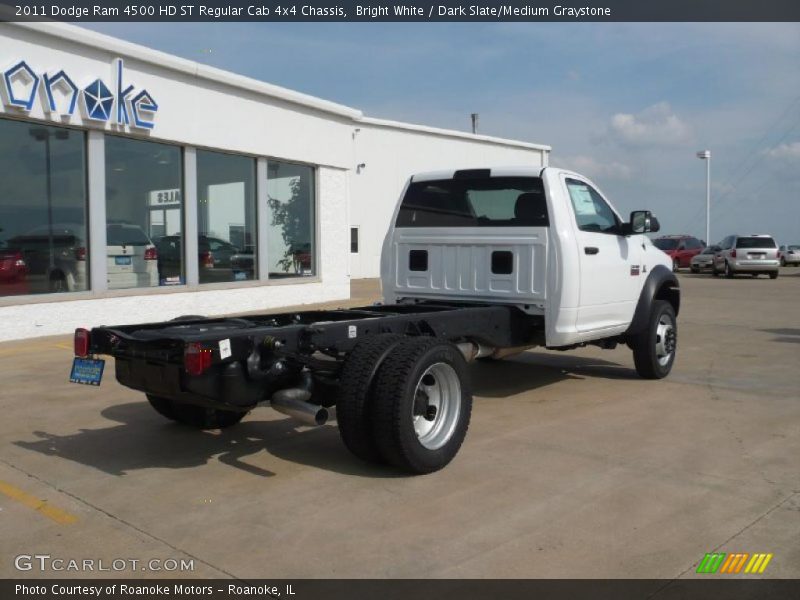 Bright White / Dark Slate/Medium Graystone 2011 Dodge Ram 4500 HD ST Regular Cab 4x4 Chassis