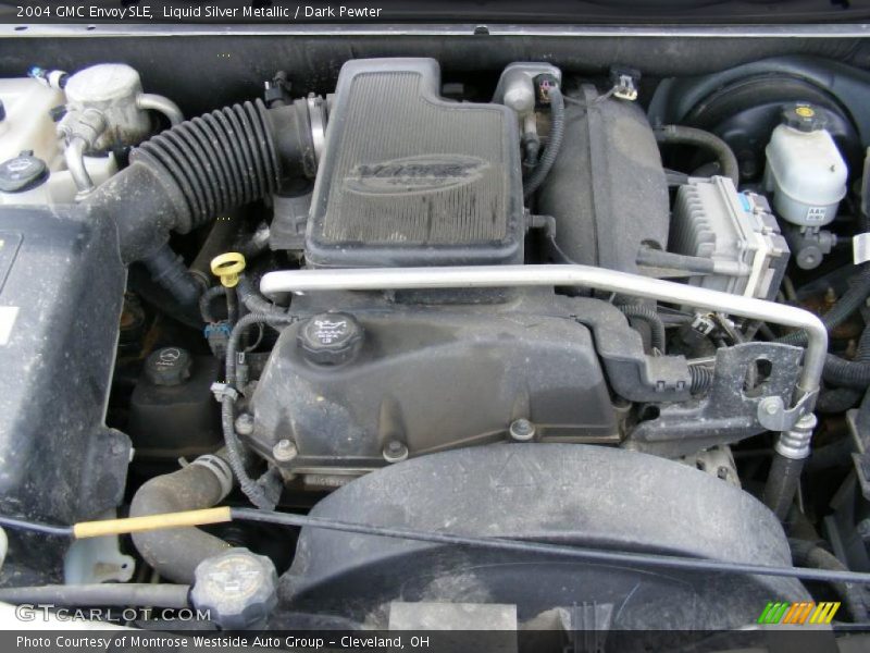 Liquid Silver Metallic / Dark Pewter 2004 GMC Envoy SLE