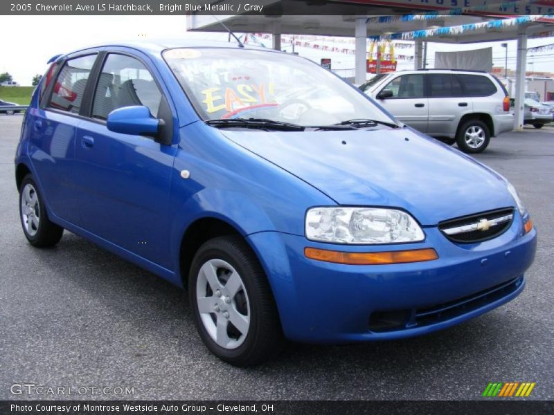 Bright Blue Metallic / Gray 2005 Chevrolet Aveo LS Hatchback