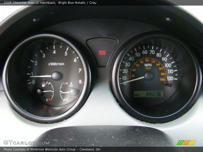 Bright Blue Metallic / Gray 2005 Chevrolet Aveo LS Hatchback