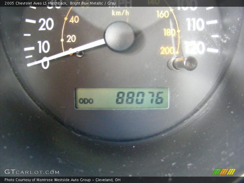 Bright Blue Metallic / Gray 2005 Chevrolet Aveo LS Hatchback
