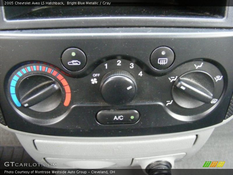 Bright Blue Metallic / Gray 2005 Chevrolet Aveo LS Hatchback