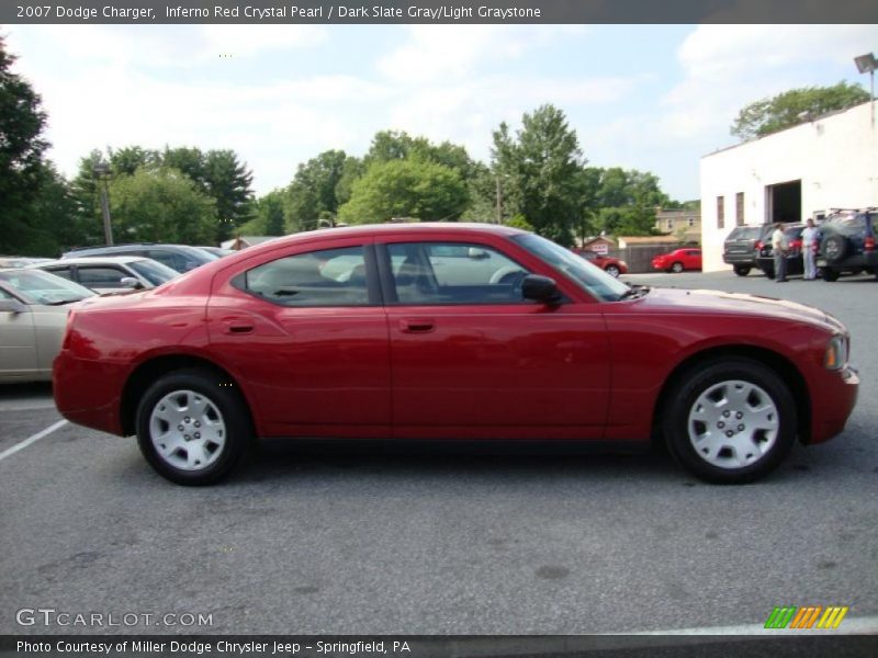 Inferno Red Crystal Pearl / Dark Slate Gray/Light Graystone 2007 Dodge Charger