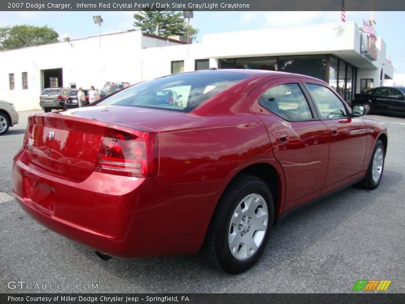 Inferno Red Crystal Pearl / Dark Slate Gray/Light Graystone 2007 Dodge Charger