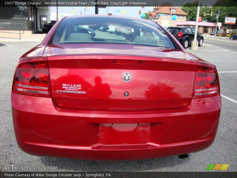 Inferno Red Crystal Pearl / Dark Slate Gray/Light Graystone 2007 Dodge Charger