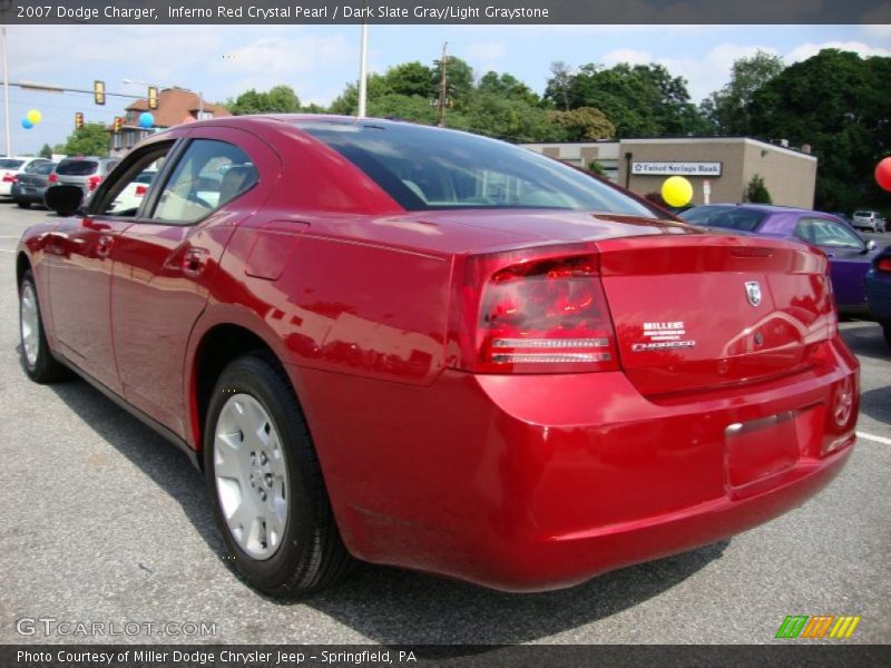 Inferno Red Crystal Pearl / Dark Slate Gray/Light Graystone 2007 Dodge Charger