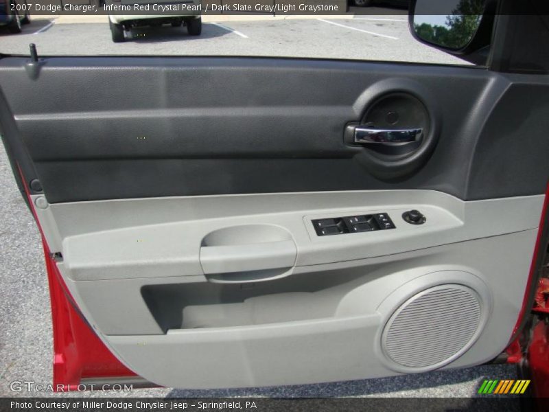 Inferno Red Crystal Pearl / Dark Slate Gray/Light Graystone 2007 Dodge Charger