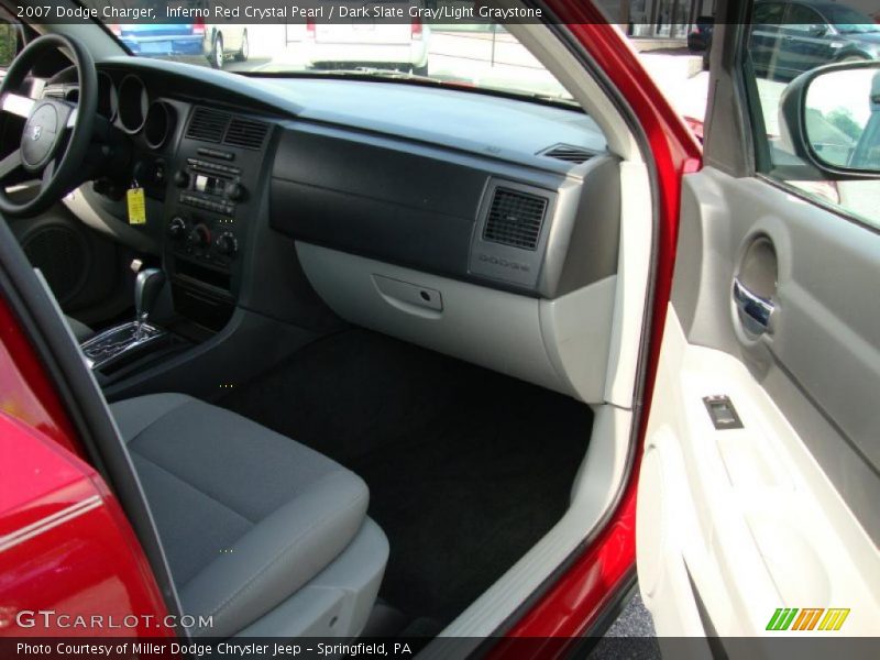 Inferno Red Crystal Pearl / Dark Slate Gray/Light Graystone 2007 Dodge Charger