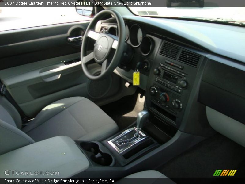 Inferno Red Crystal Pearl / Dark Slate Gray/Light Graystone 2007 Dodge Charger