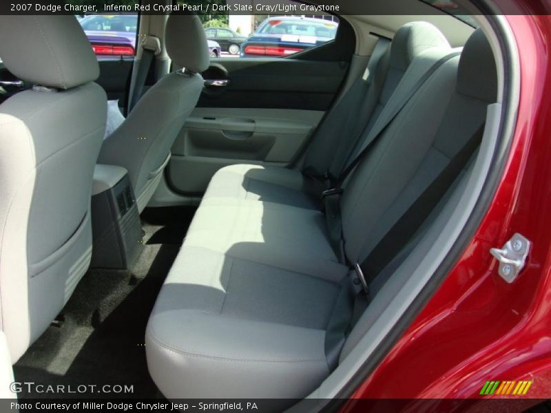 Inferno Red Crystal Pearl / Dark Slate Gray/Light Graystone 2007 Dodge Charger