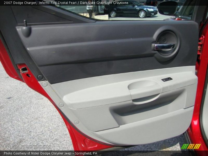 Inferno Red Crystal Pearl / Dark Slate Gray/Light Graystone 2007 Dodge Charger