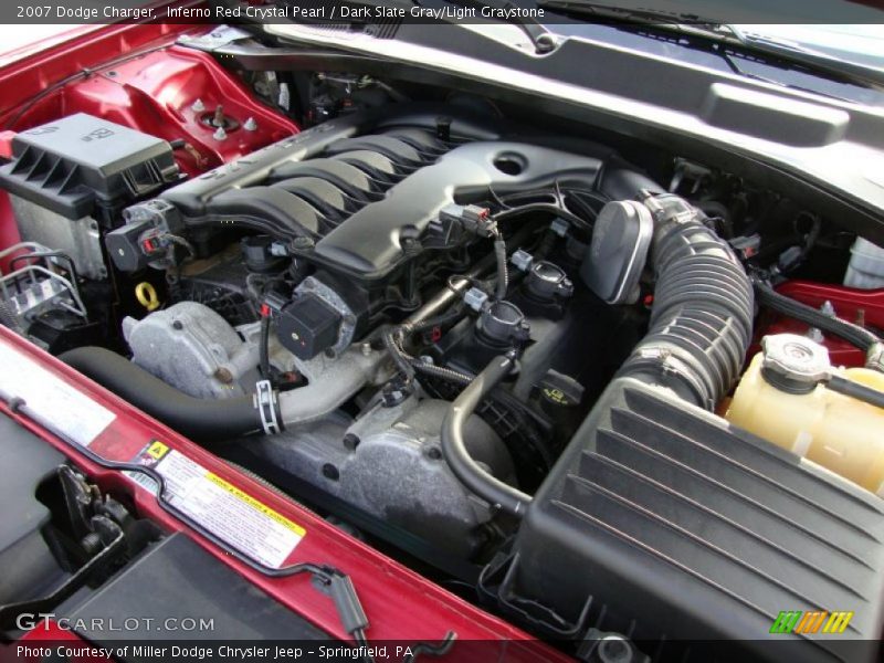 Inferno Red Crystal Pearl / Dark Slate Gray/Light Graystone 2007 Dodge Charger